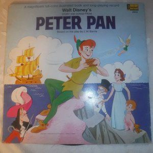1969 Vintage Walt Disney’s ‘Peter Pan’ 33 1/3 Read-Along Record and Book #3910
